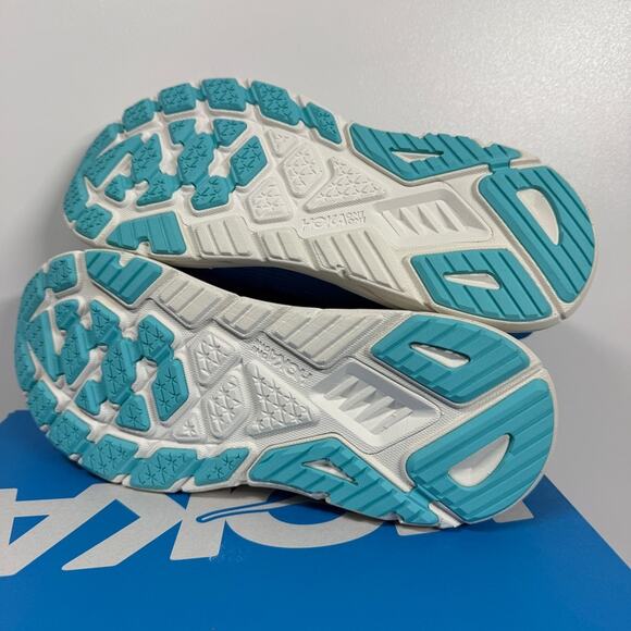 NIB •HOKA MEN\'S HOKA ARAHI 7 Blue and White Size: 9.5
